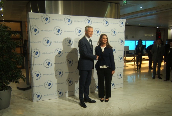 Bruno Le Maire - Melinda Gates 2019